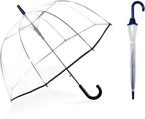 img 4 attached to Прозрачный зонт MingYuHui для романтических взрослых (черный)