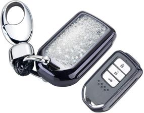 img 4 attached to YIJINSHENG Plating Protection Accord Keyless Interior Accessories in Keychains