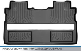 img 2 attached to 🏔️ Коврики для пола MAXLINER - Черная вторая рядовая подложка для Honda Ridgeline Crew Cab 2017-2019 - Улучшенное SEO