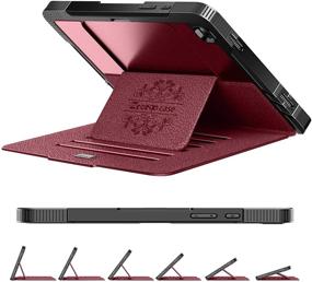 img 4 attached to 📱 Ztotop Heavy Duty Shockproof Case for Samsung Galaxy Tab A7 10.4 Inch Tablet 2020 (SM-T500/505/507), [6 Magnetic Stand Angles] WineRed Protective Cover with Auto Wake/Sleep Feature