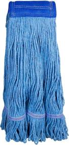 img 2 attached to 🧹 Supply Guru Premium Quality Commercial Mop Head, X-Large, Universal Headband, Blended Yarn, With Nylon Scrubbing Pad, 32 Ounce, 4-Ply, Blue: Ultimate Solution for Efficient Floor Cleaning