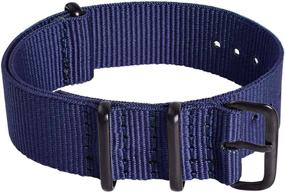 img 2 attached to Nylon Replacement Straps for Men's Watches by Ritche Strap