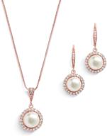 💎 stunning mariell freshwater necklace and earrings set - ideal women's jewelry for bridesmaids and special occasions logo