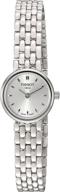 🕰️ стильные женские часы tissot t0580091103100 t-trend с аналоговым дисплеем, швейцарский кварцевый механизм, серебристый циферблат: вечная красота. логотип