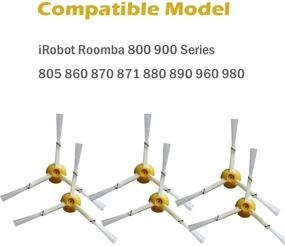 img 3 attached to 🔧 VVSUN 6-Pack Side Brush Replacement Kit for IRobot Roomba 900, 800, 700, and 600 Series - Compatible with 960, 980, 985, 860, 870, 877, 880, 890, 891, 895, 805, 761, 770, 780, 790, 614, 650, 665, 671, 675, 690 Models