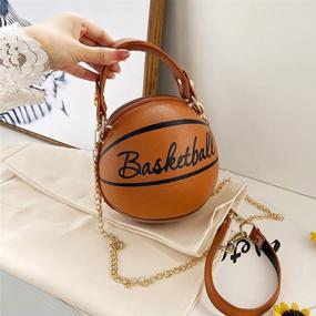 img 3 attached to 🏀 Zokrintz Women's Basketball Shoulder Messenger Leather Handbags & Wallets: Stylish Crossbody Bags for Sporty Fashionistas