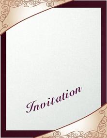 img 3 attached to 📄 Premium 150 Dark Burgundy Linen 80# Cover Paper Sheets - Quarter Letter Size - 80 lb Card Weight - Fine Linen Textured Finish - Deep Dye Quality Cardstock