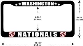 img 3 attached to Подходит для рамок номерных знаков Washington Nationals 2 Pack