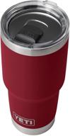 🥤 yeti rambler 30 oz tumbler, stainless steel, vacuum insulated with magslider lid - harvest red logo