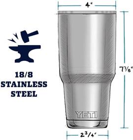 img 3 attached to 🥤 YETI Rambler 30 oz Tumbler, Stainless Steel, Vacuum Insulated with MagSlider Lid - Harvest Red