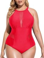 swimsuits swimwear v neckline ruched monokini logo