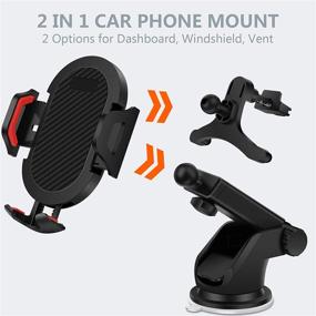 img 3 attached to 📱 Universal Car Cell Phone Mount: Extendable Holder for 3.5-6 Inches Phones with Sucker Arm