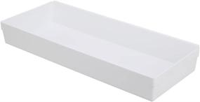 img 2 attached to 🗄️ Rubbermaid White Drawer Organizer - 15x6x2 Inch - Space-Saving Solution for Neatly Storing Clutter