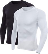 🏃 maximize performance with silkworld men's long-sleeve compression running top - base-layer essential логотип