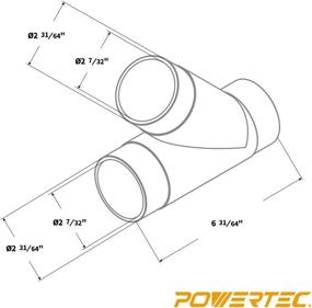 img 1 attached to 🔌 Efficient & Versatile Clear Y-Fitting: POWERTEC 70228 2-1/2”