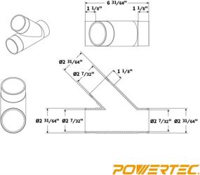 img 2 attached to 🔌 Efficient & Versatile Clear Y-Fitting: POWERTEC 70228 2-1/2”