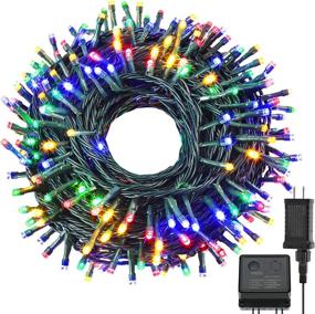 img 4 attached to 🎄 SUKIND LED Christmas String Lights Outdoor Waterproof, UL Certified - 115FT with 300 LED, 8 Modes, End-to-End Plug Fairy Lights for Indoor, Outdoor, Tree, Halloween, Festival Decoration in Multi-Colored