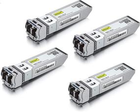 img 4 attached to 10GBase-LR SFP+ Transceiver - 10G 1310nm SMF - Up to 10km - Cisco, Meraki, Ubiquiti, Fortinet - Pack of 4