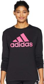 img 3 attached to 👚 adidas Women's Basic Badge of Sport Long Sleeve Tee: Comfort and Style Combined