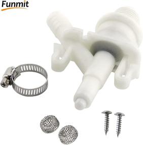 img 2 attached to 🚽 Funmit 385311641 RV Toilet Water Valve Kit Replacement for Dometic 300 310 320 Series Pedal Flush Toilet & Sealand Marine Toilet - Ultimate Replacement Solution!