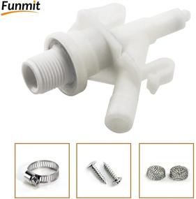 img 3 attached to 🚽 Funmit 385311641 RV Toilet Water Valve Kit Replacement for Dometic 300 310 320 Series Pedal Flush Toilet & Sealand Marine Toilet - Ultimate Replacement Solution!