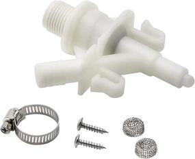 img 4 attached to 🚽 Funmit 385311641 RV Toilet Water Valve Kit Replacement for Dometic 300 310 320 Series Pedal Flush Toilet & Sealand Marine Toilet - Ultimate Replacement Solution!