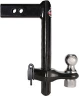 🔌 trimax trz12pb: premium black 12-inch powder coat drop hitch for ultimate towing ease logo