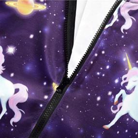 img 1 attached to 🐱 Adorable Girls' Zip Up Hoodie Jacket: Unicorn/Cat Sweatshirt with Pockets - Cozy and Trendy