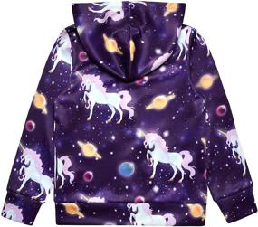 img 3 attached to 🐱 Adorable Girls' Zip Up Hoodie Jacket: Unicorn/Cat Sweatshirt with Pockets - Cozy and Trendy