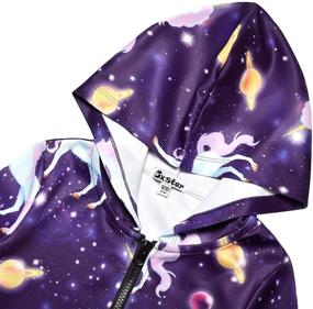 img 2 attached to 🐱 Adorable Girls' Zip Up Hoodie Jacket: Unicorn/Cat Sweatshirt with Pockets - Cozy and Trendy