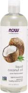 🥥 now solutions liquid coconut oil: light, nourishing & promoting healthy skin/hair - 16 fl oz (pack of 1) logo