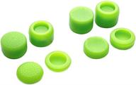 🎮 enhance your gaming experience with ambertown pack of 8 analog controller gamepad thumb stick grips - antislip thumbsticks joystick cap cover for ps5, ps4, ps3, switch pro, xbox one, xbox 360, wii u, ps2 controller (green) logo