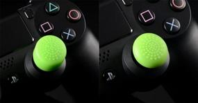 img 3 attached to «🎮 Улучшите свой игровой опыт с набором из 8 аналоговых контроллеров для геймпадов от Ambertown - противоскользящие накладки на пальцы для джойстиков контроллеров PS5, PS4, PS3, Switch Pro, Xbox One, Xbox 360, Wii U, PS2 (зеленые)»
