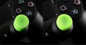 img 2 attached to 🎮 Enhance Your Gaming Experience with Ambertown Pack of 8 Analog Controller Gamepad Thumb Stick Grips - Antislip Thumbsticks Joystick Cap Cover for PS5, PS4, PS3, Switch Pro, Xbox One, Xbox 360, Wii U, PS2 Controller (Green)