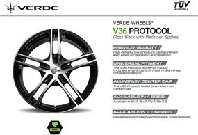 img 1 attached to Verde Custom Wheels Protocol Machined Tires & Wheels for Wheels