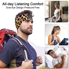 img 3 attached to Sleep Headphones Bluetooth Headband: Upgraded Soft V5.0 Bluetooth Sleeping Headband with Ultra-Thin HD Stereo Speakers – Perfect Gift for Beauty, Sleeping, Jogging, Yoga, Air Travel, Meditation (02-Yellow)