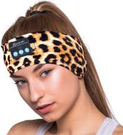 sleep headphones bluetooth headband: upgraded soft v5.0 bluetooth sleeping headband with ultra-thin hd stereo speakers – perfect gift for beauty, sleeping, jogging, yoga, air travel, meditation (02-yellow) logo