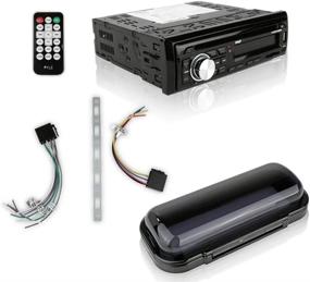 img 2 attached to 🔊 Ultimate Marine Stereo Receiver Speaker Kit: Bluetooth, Waterproof Speakers, LCD Console, MP3/USB/SD/AUX/FM Radio, Remote Control - Pyle PLCDBT75MRB