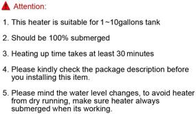 img 2 attached to 🐠 FREESEA Submersible Aquarium Heater: 50W/75W/100W with LED Temperature Display