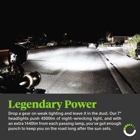 img 2 attached to 🚦 7-дюймовый хромированный фару CREE LED Harley + 4.5-дюймовый проходной свет + кронштейн для установки с HALO DRL для Harley Davidson Road King, Glide Street и Electra Glide - Подключение и воспроизведение
