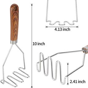 img 1 attached to Stainless Potatoes Vegetables Heat Resistant Dishwasher