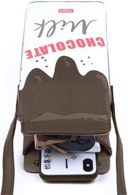 img 1 attached to 🍉 Девочки LUI SUI Фруктовая кросс-боди сумка - стильные женские кошельки-сумки для телефона на плечо