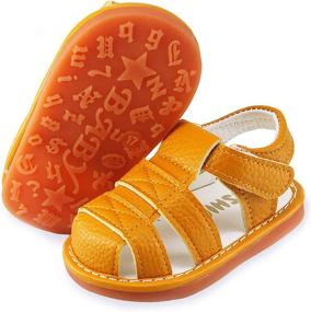 img 3 attached to Squeaky Sandals Premium Closed Toe Non Slip Boys' Shoes in Sandals