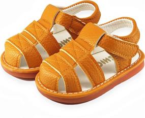 img 1 attached to Squeaky Sandals Premium Closed Toe Non Slip Boys' Shoes in Sandals