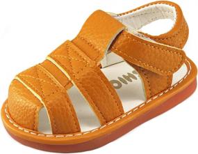 img 4 attached to Squeaky Sandals Premium Closed Toe Non Slip Boys' Shoes in Sandals