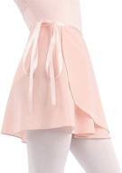 🩰 chic ballet wrap skirt: elegant chiffon sheer dance skirt for women & girls логотип