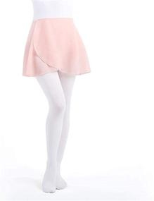 img 3 attached to 🩰 Chic Ballet Wrap Skirt: Elegant Chiffon Sheer Dance Skirt for Women & Girls