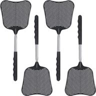 🪰 convenient telescopic fly swatters - 4-piece set for indoor, outdoor, classroom, home, and office use logo