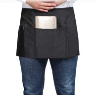 👨 songxin server aprons: multifunctional waist apron with 3 deep pockets - ideal for waiters & waitresses logo