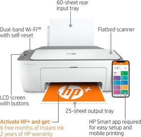 img 3 attached to Enhanced Productivity and Savings: HP DeskJet 2755e Wireless All-in-One Printer with 6 Months Free Instant Ink